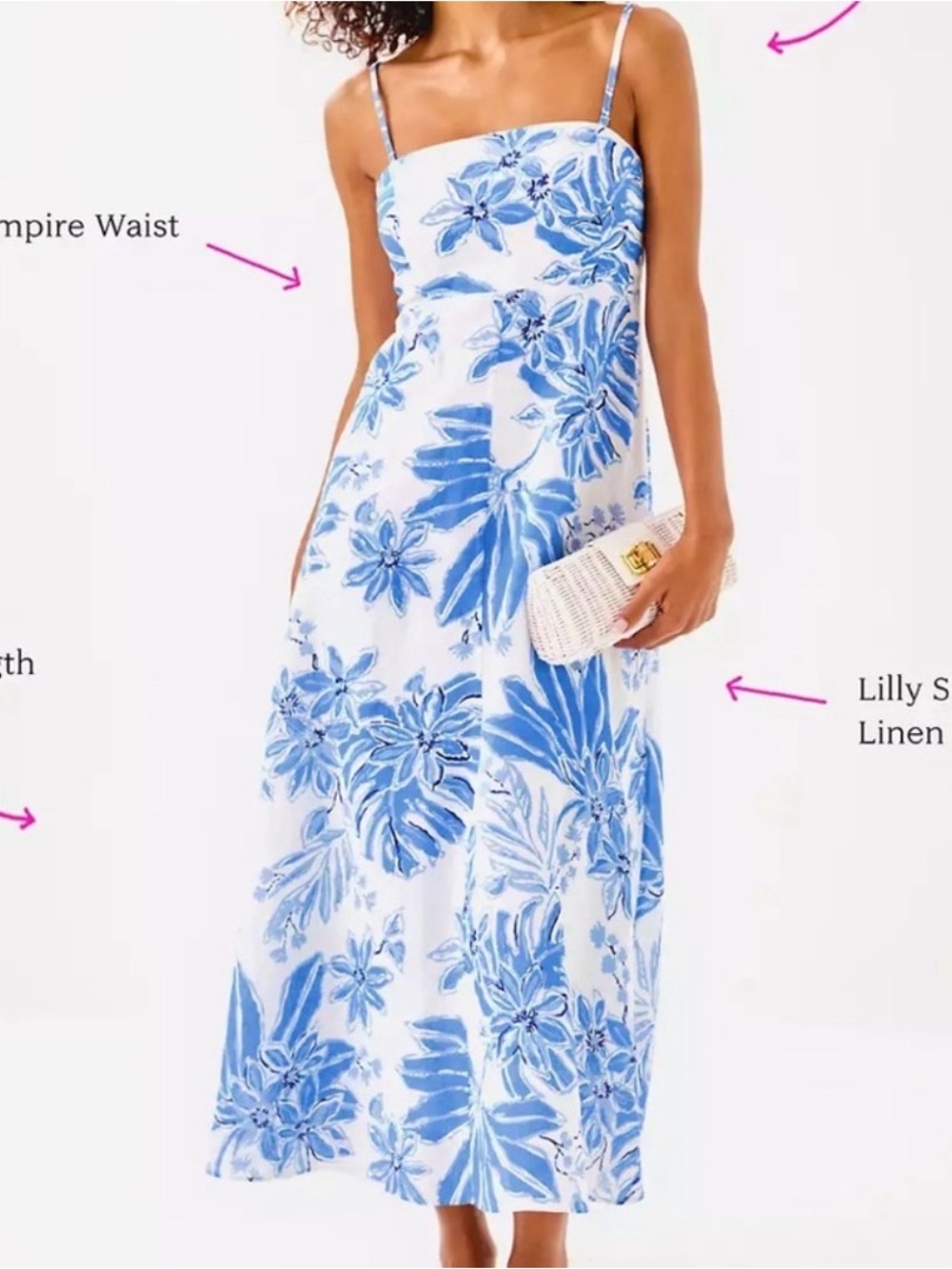 NWT Lilly Pulitzer 14 JORGIAN LINEN MIDI 👗 “Resort White” MSRP $258 sz 14